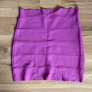 BCBGMaxAzria Fuchsia Mini Skirt